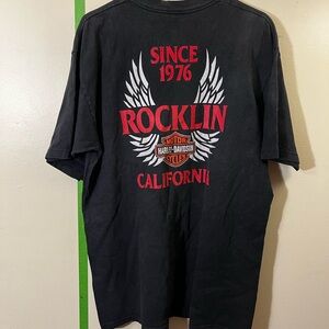 Vintage Harley Davidson Rocklin T Shirt Sz XL